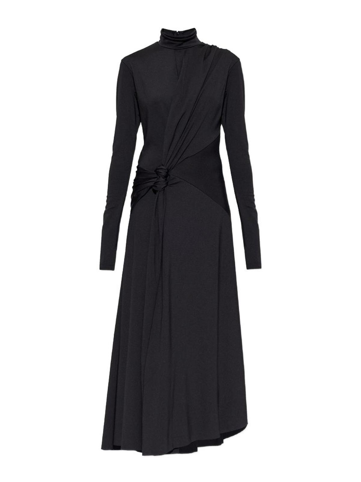 Victoria Beckham Robe Au Genou - Noir