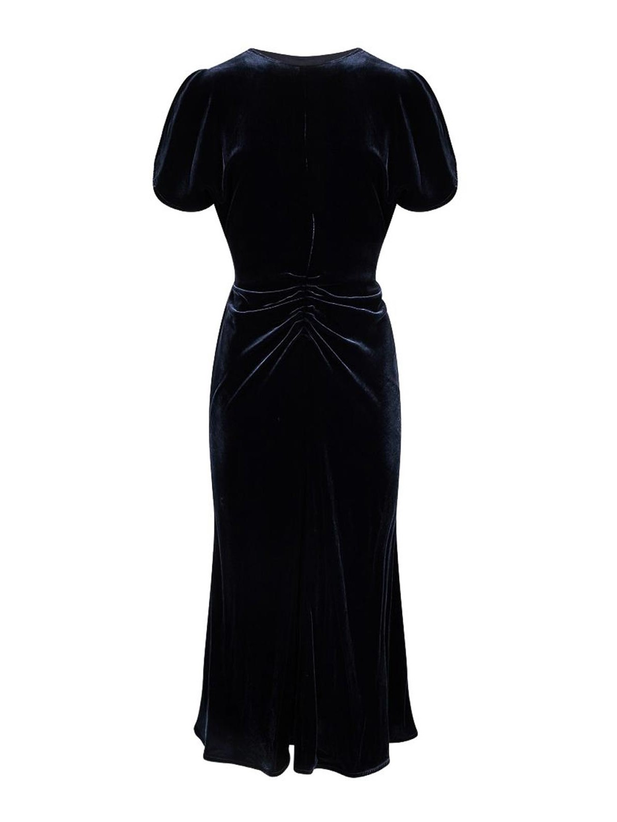 Victoria Beckham Robe Au Genou - Bleu Foncé