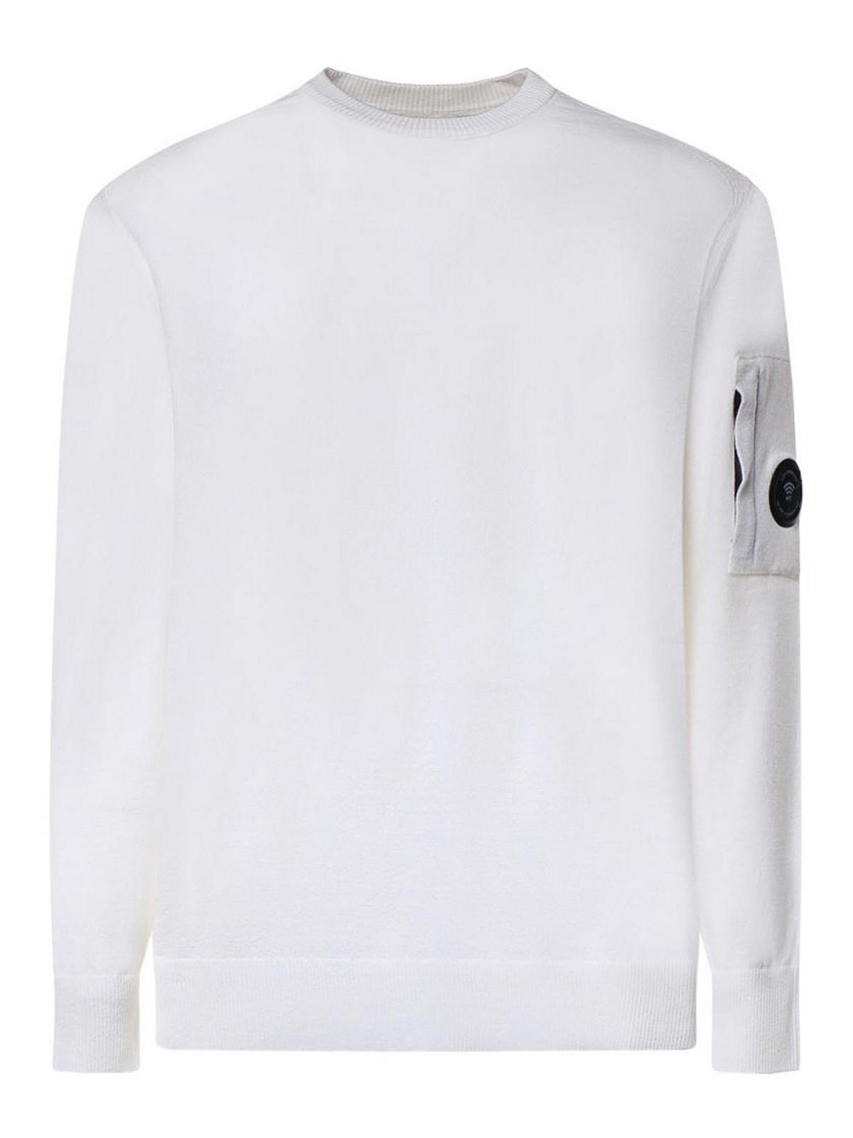 C. P. Company Pull Col Rond - Blanc