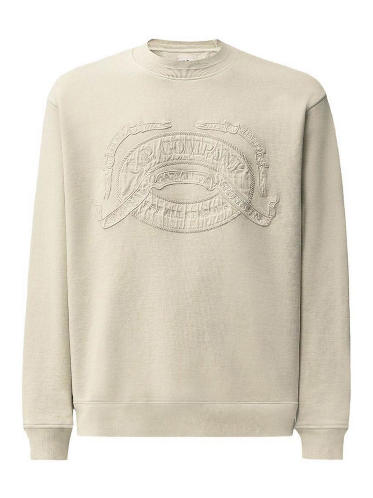 C. P. Company Pull Col Rond - Vert Clair