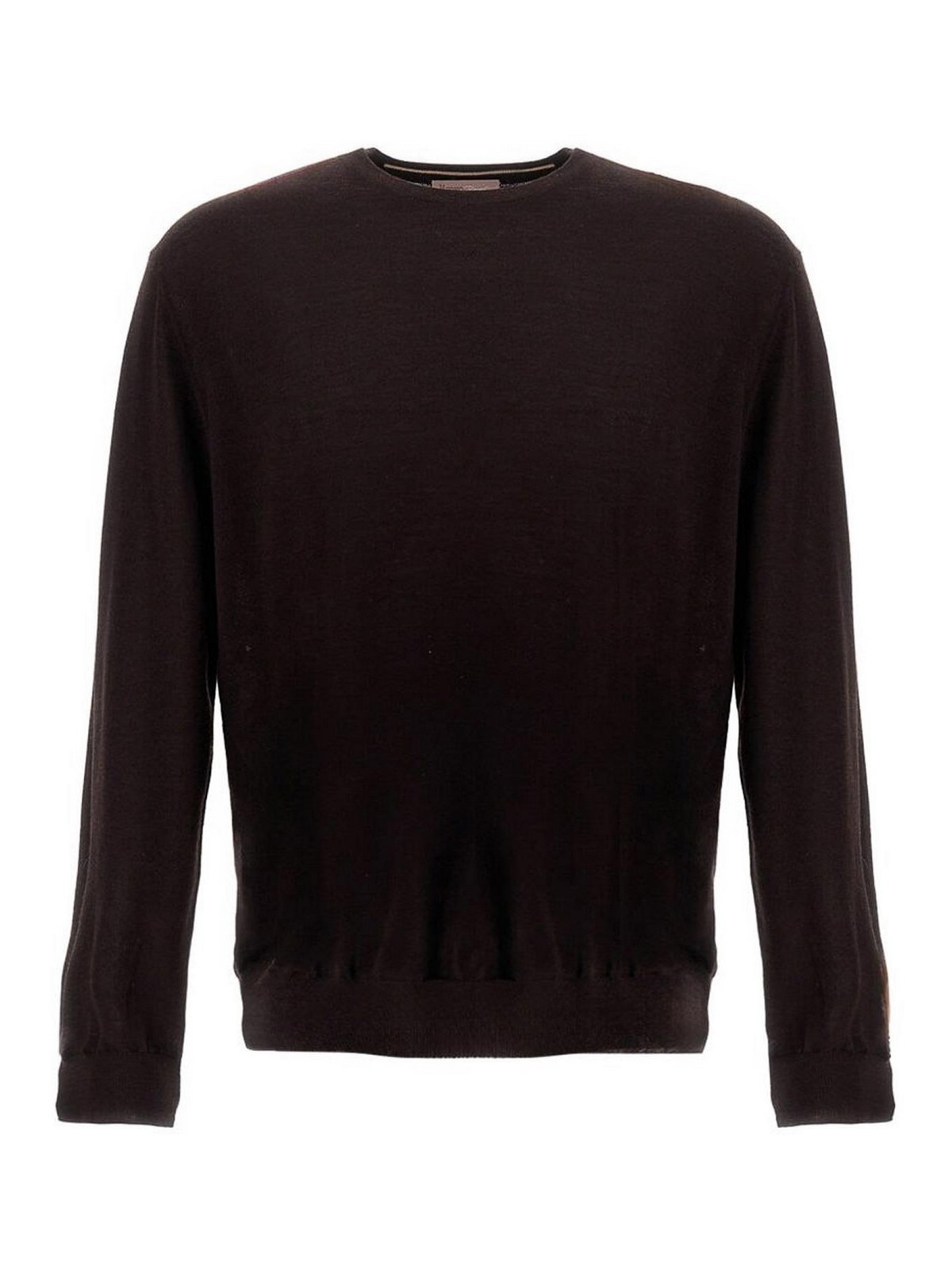 Herno Pull Col Rond - Marron Foncé