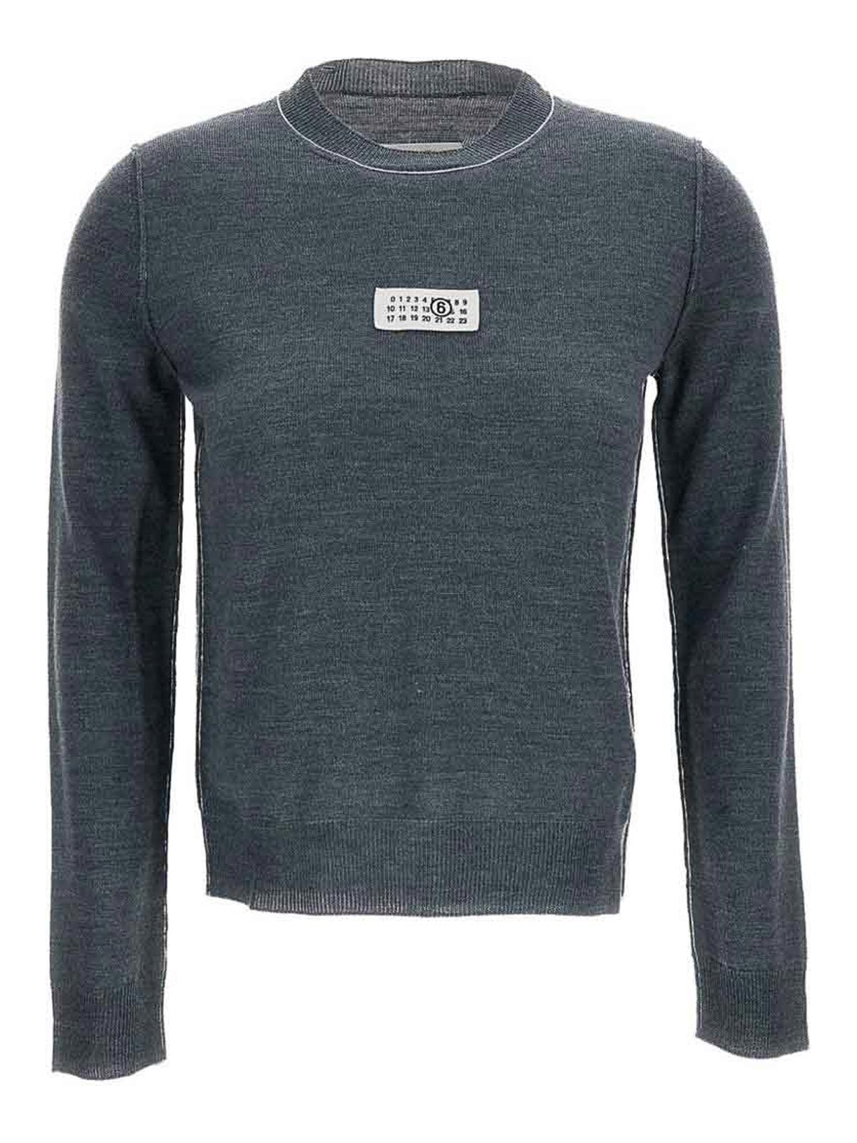MM6 Maison Margiela Pull Col Rond - Aucun