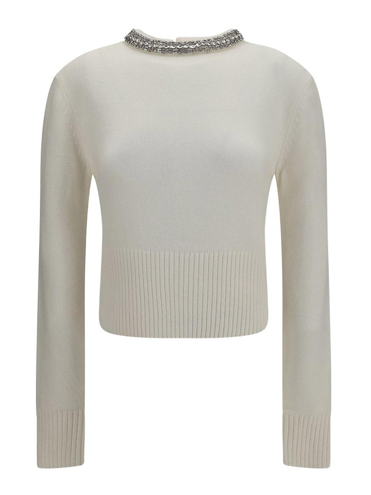 Pinko Pull Col Rond - Blanc