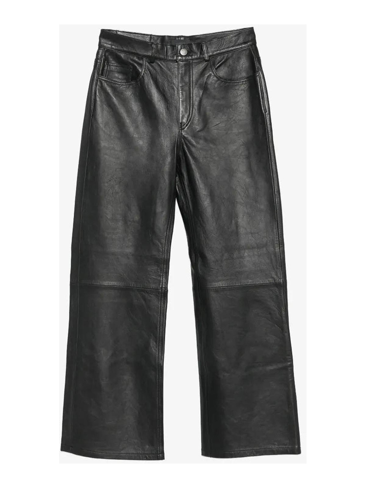 Haikure Pantalons En Cuir - Noir