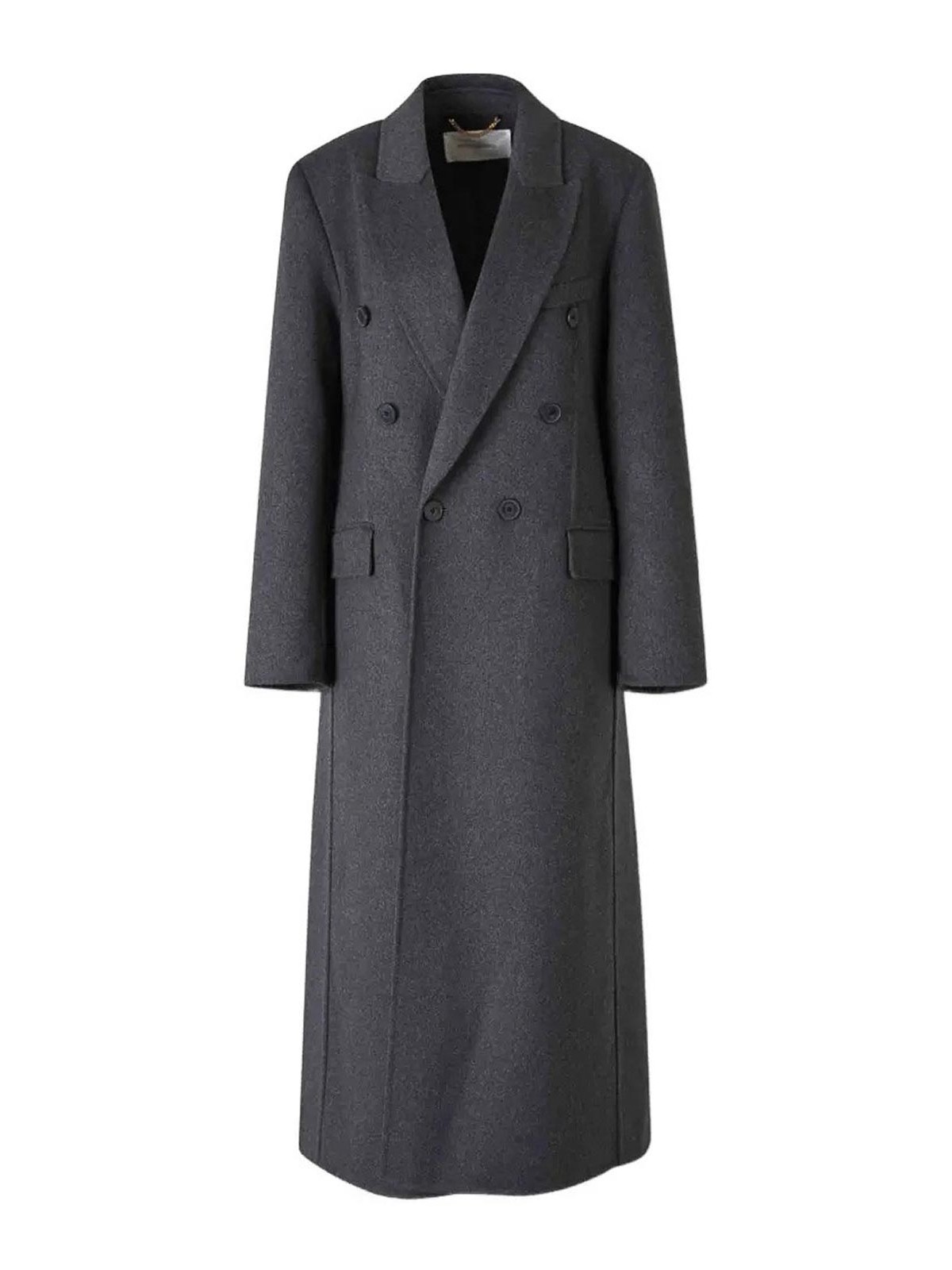 Victoria Beckham Manteau Au Genou - Gris