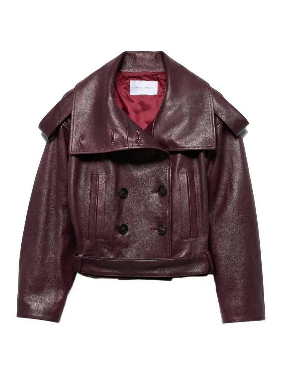 7 For All Mankind Veste Casual - Rouge Brun