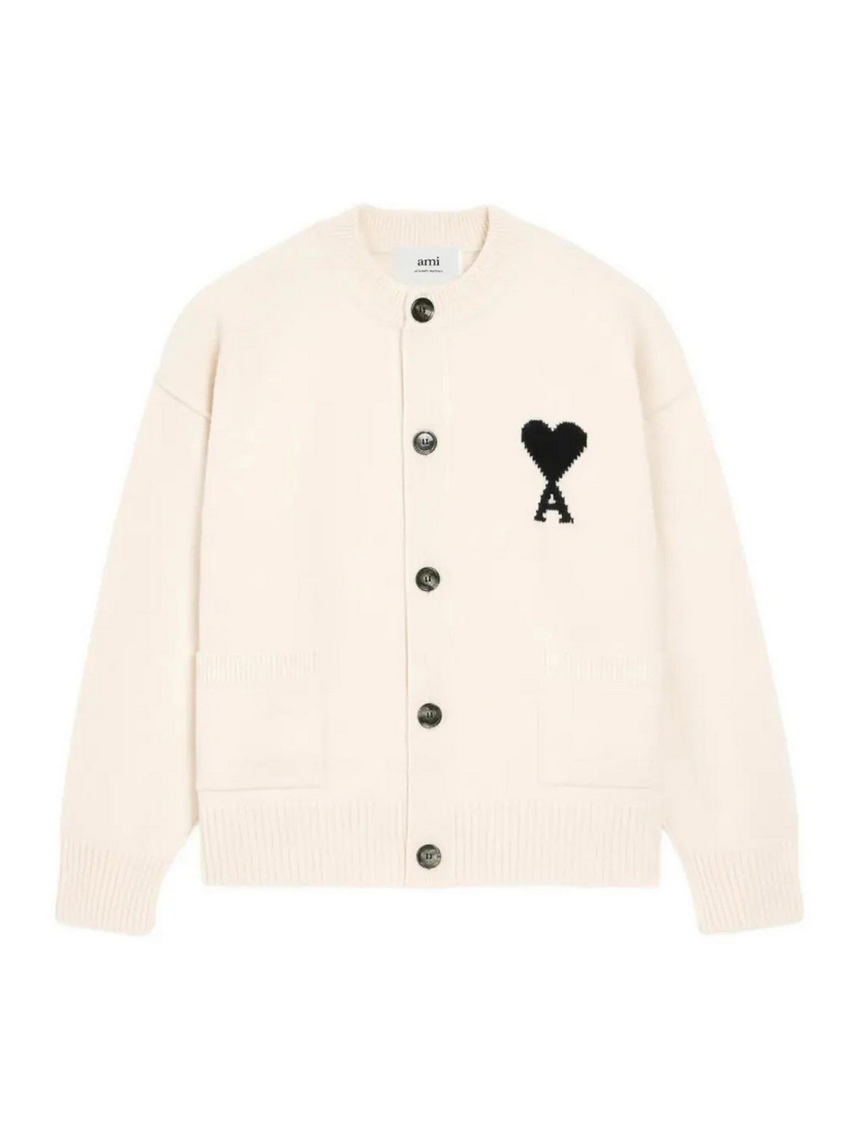 Ami Paris Cardigan - Blanc