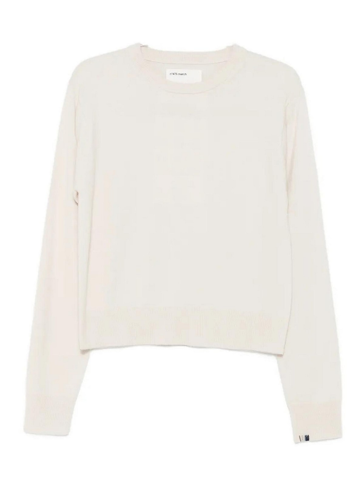 Extreme Cashmere Pull Col Rond - Blanc