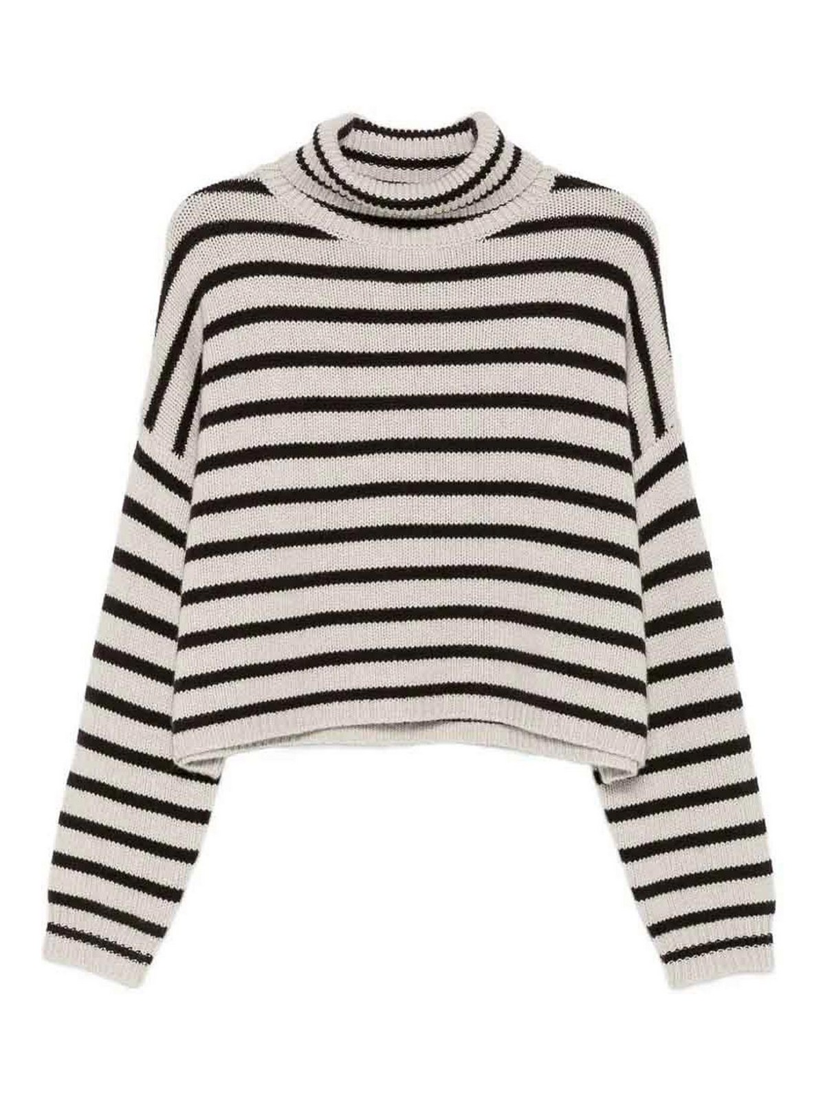 Lisa Yang Pull Col Rond - Marron