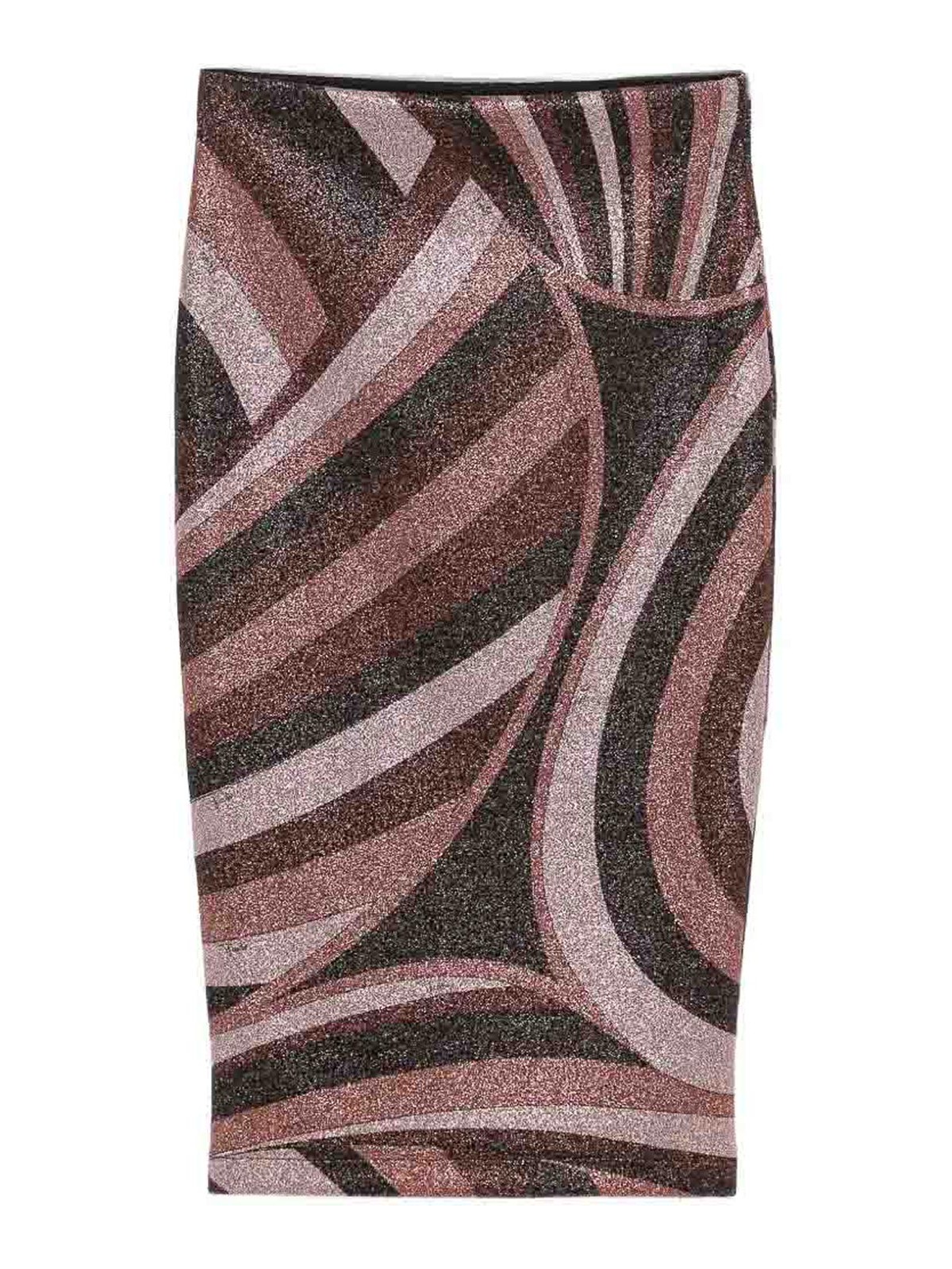 Emilio Pucci Jupe Midi - Rouge Brun