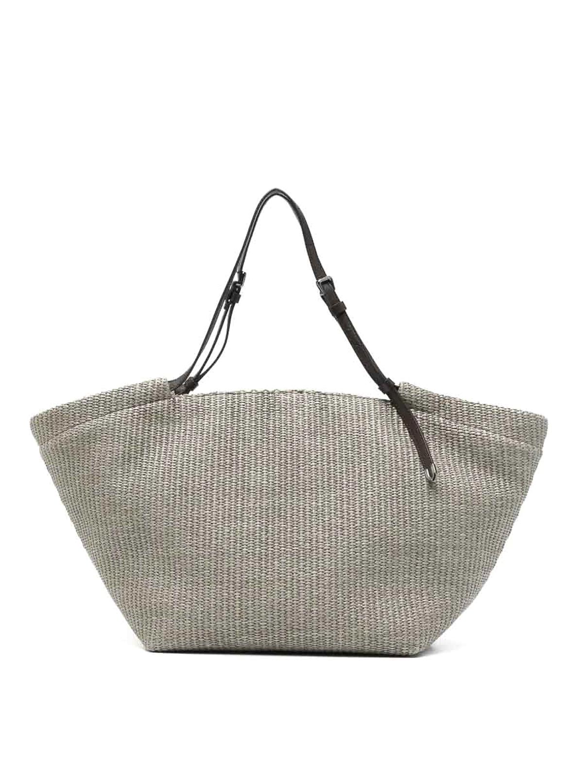 Brunello Cucinelli Sac Porté Épaule - Blanc