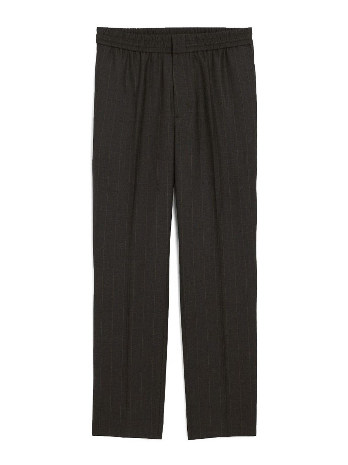 Ami Alexandre Mattiussi Virgin Wool Tapered Trousers In Black