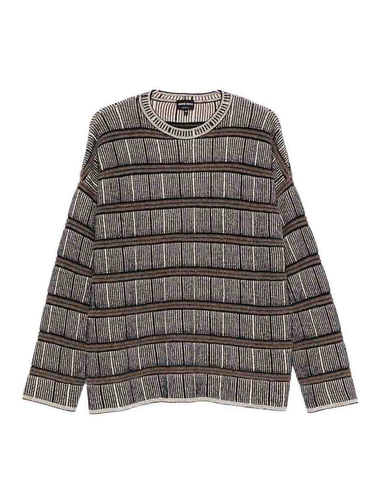 Giorgio Armani Pull Col Rond - Bleu Foncé