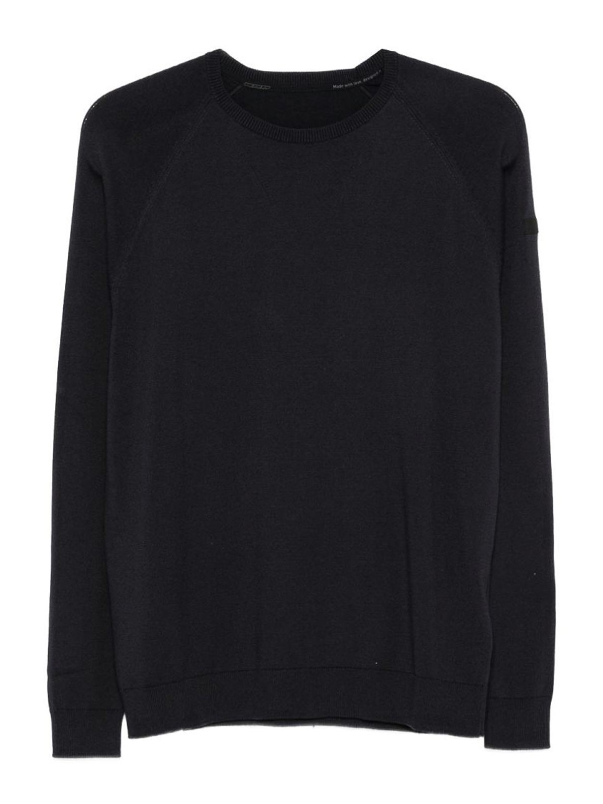 RRD Roberto Ricci Designs Pull Col Rond - Bleu Foncé