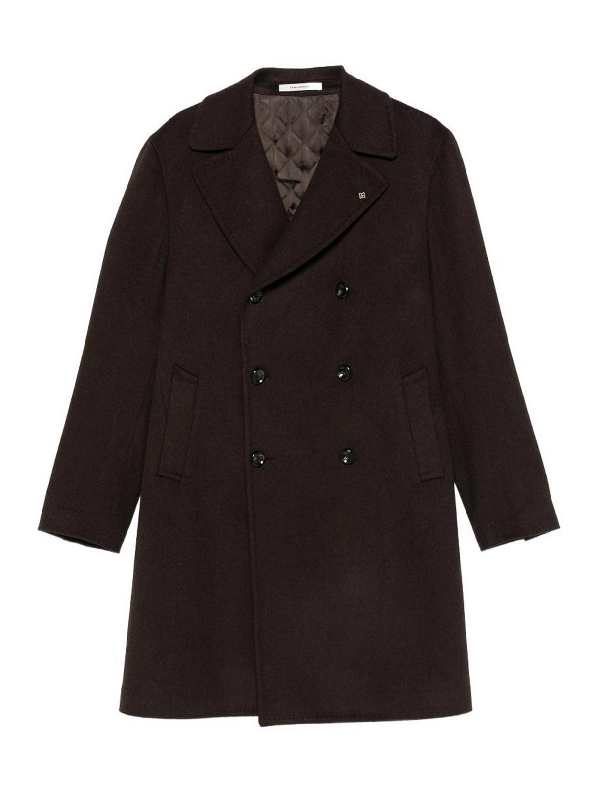 Tagliatore Manteau Au Genou - Marron Foncé