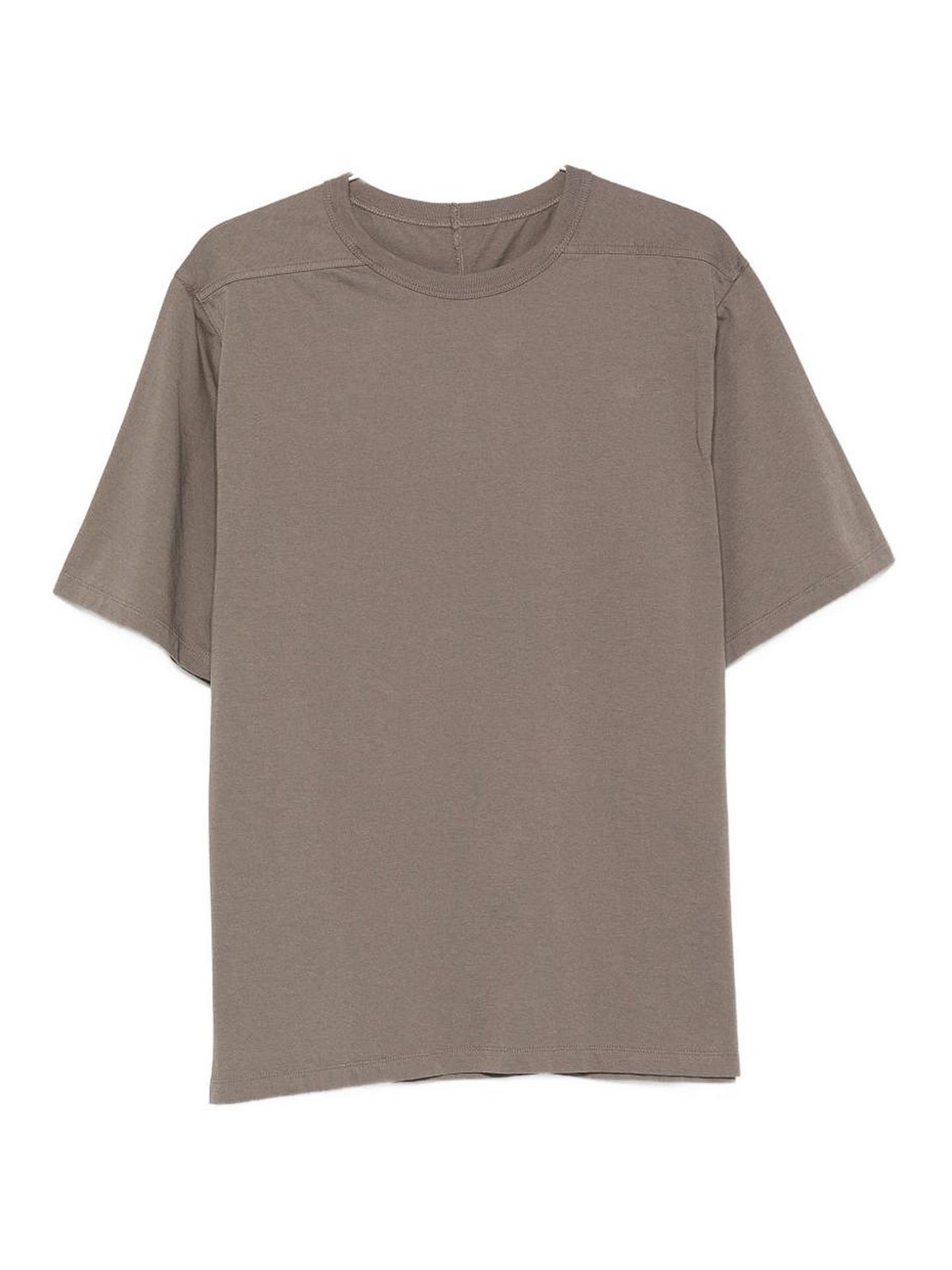 Rick Owens Brad Organic Cotton T-shirt In Light Brown