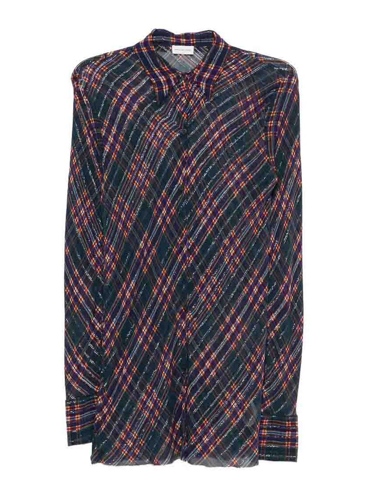 Dries Van Noten Chemise - Bleu