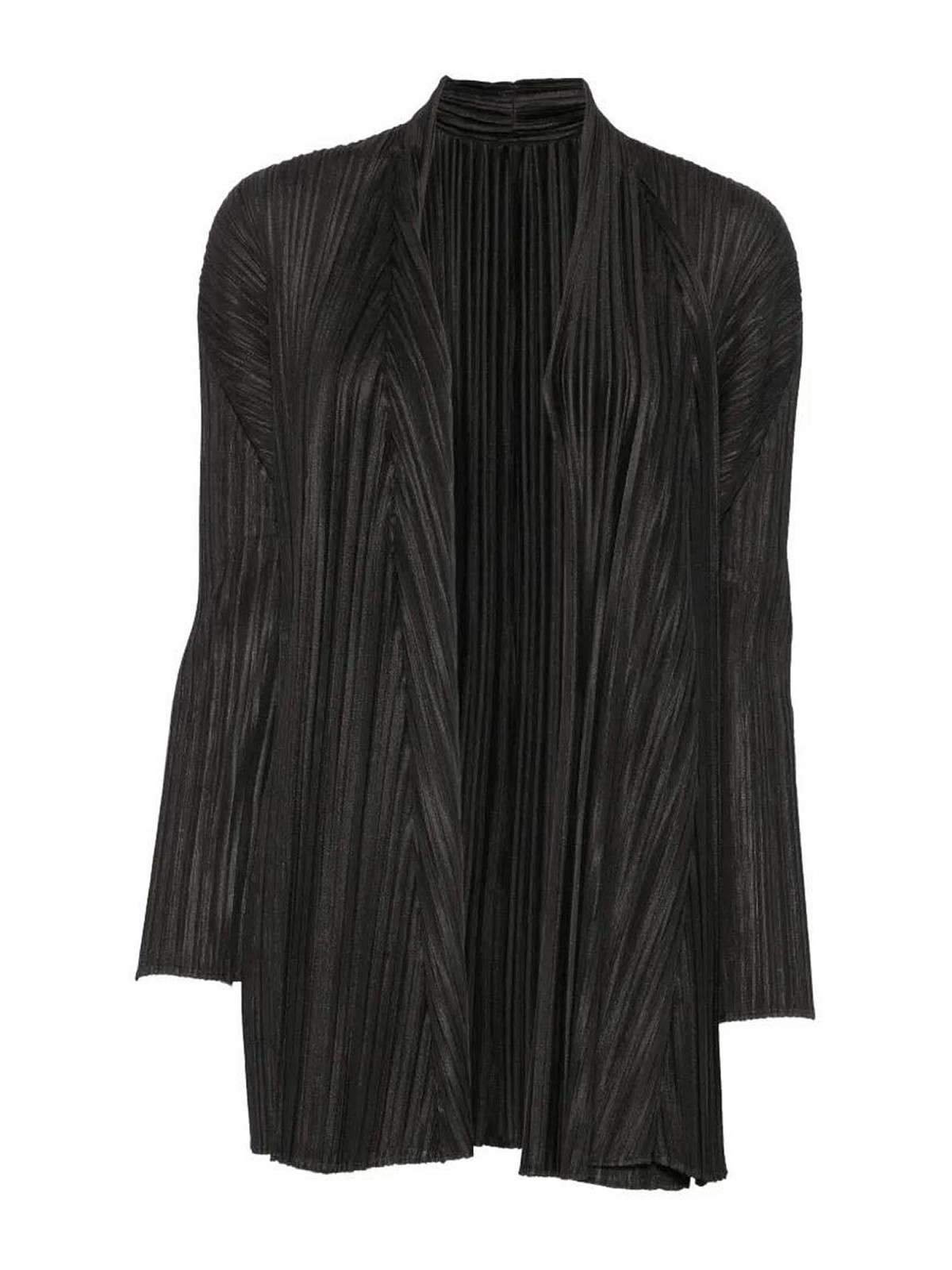 Pleats Please Issey Miyake Cardigan - Noir