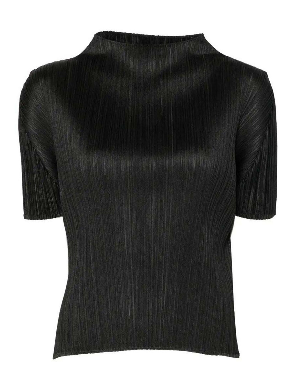 Pleats Please Issey Miyake Top - Noir