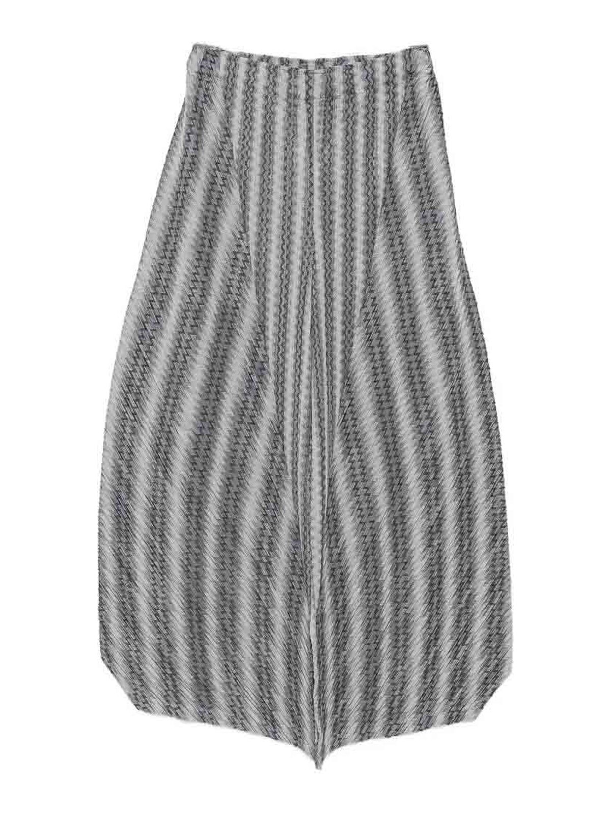 Pleats Please Issey Miyake Pantalons Décontractés - Blanc