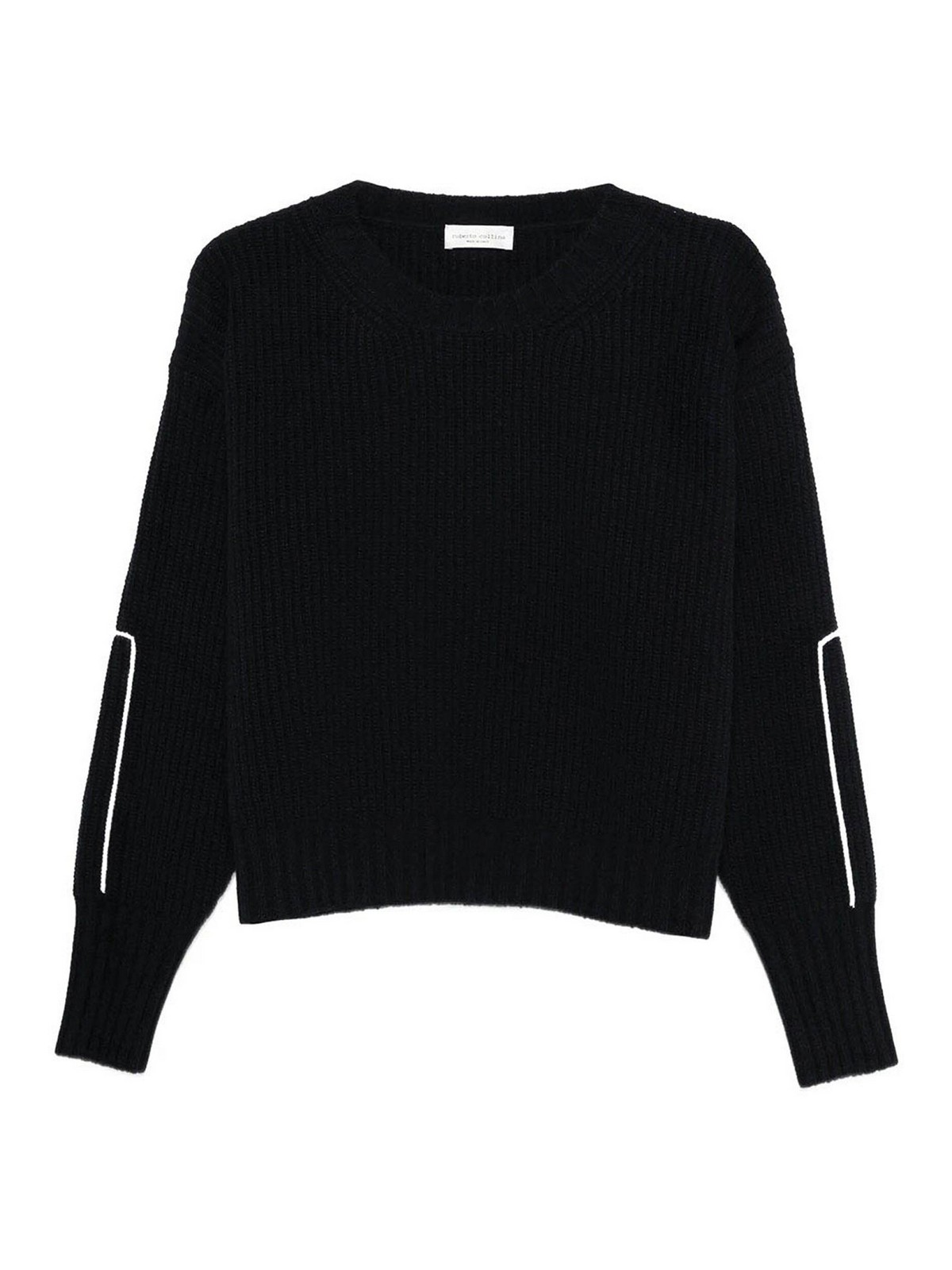 Roberto Collina Pull Col Rond - Bleu