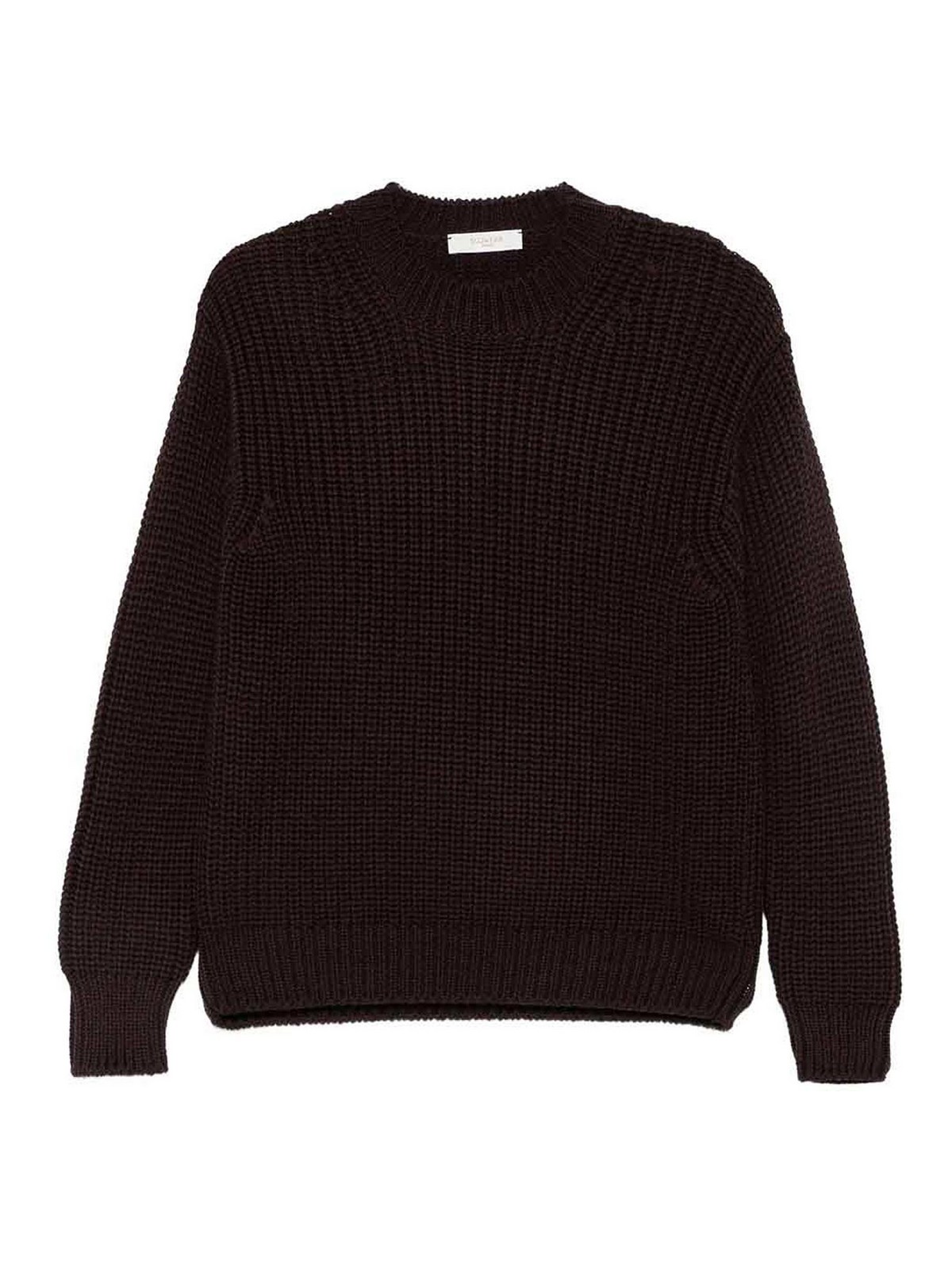 Zanone Pull Col Rond - Marron
