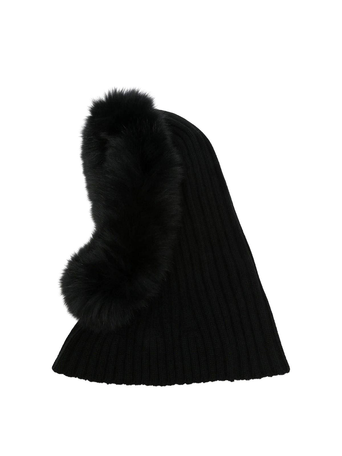 Yves Salomon Chapeau - Noir