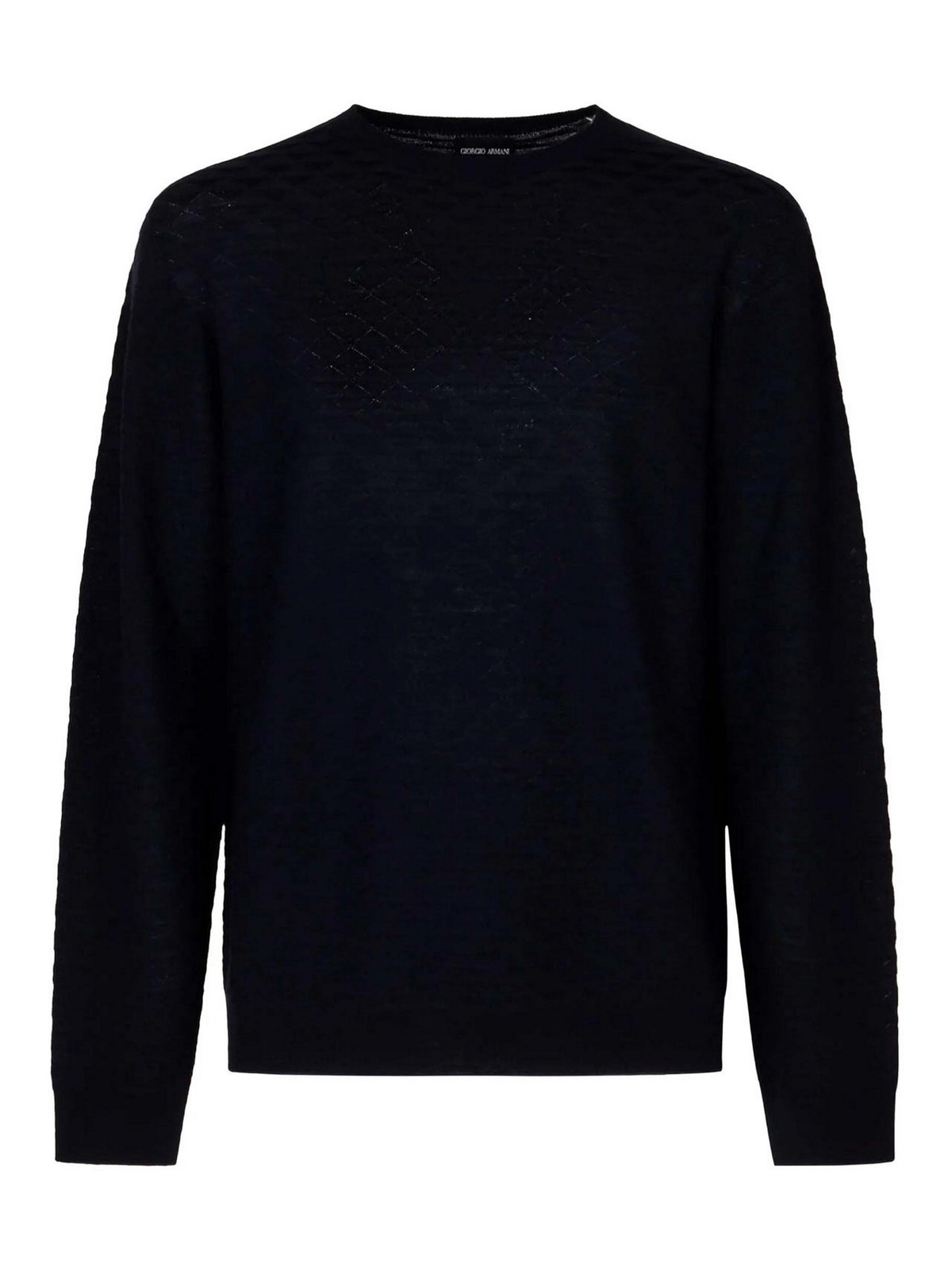 Giorgio Armani Pull Col Rond - Noir