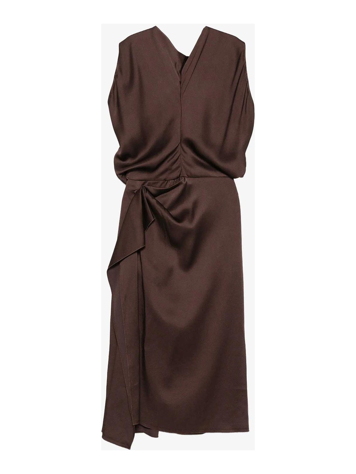 Lanvin Robe Au Genou - Marron
