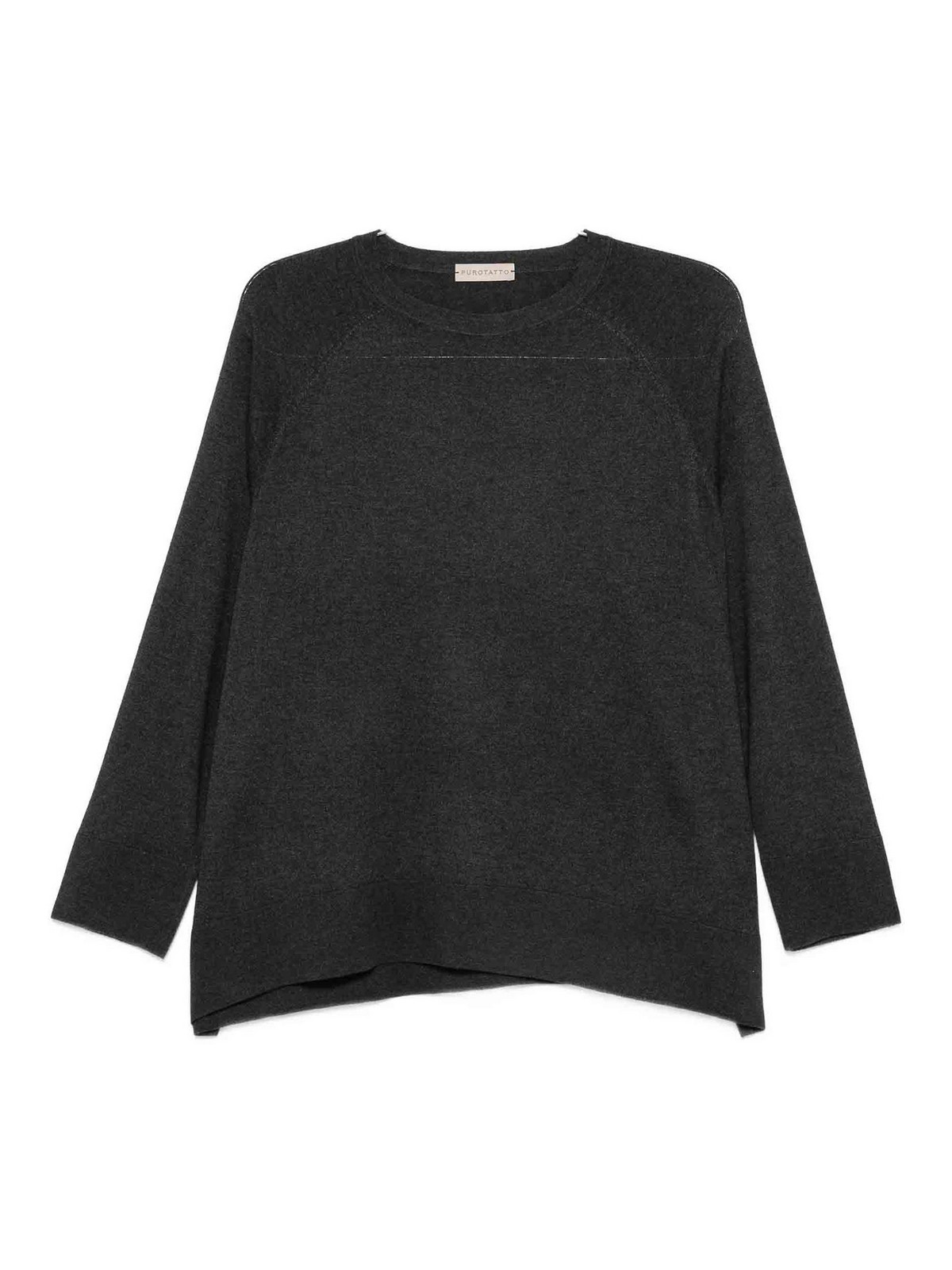 Purotatto Pull Col Rond - Gris