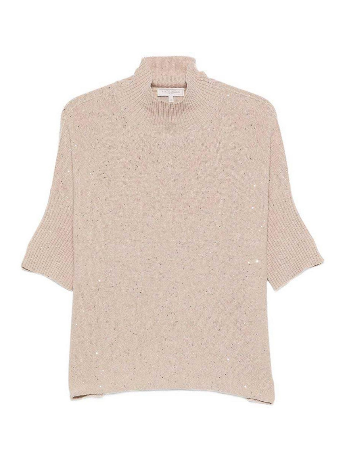 Antonelli Firenze Pull Col Rond - Beige