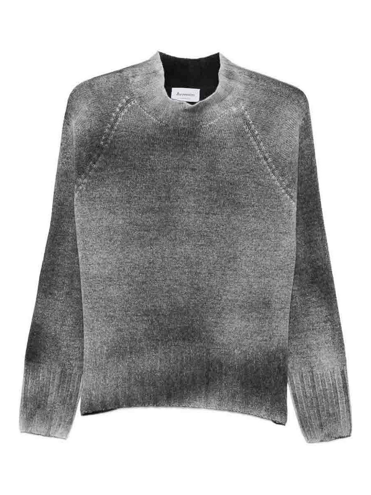 Arovescio Pull Col Rond - Gris