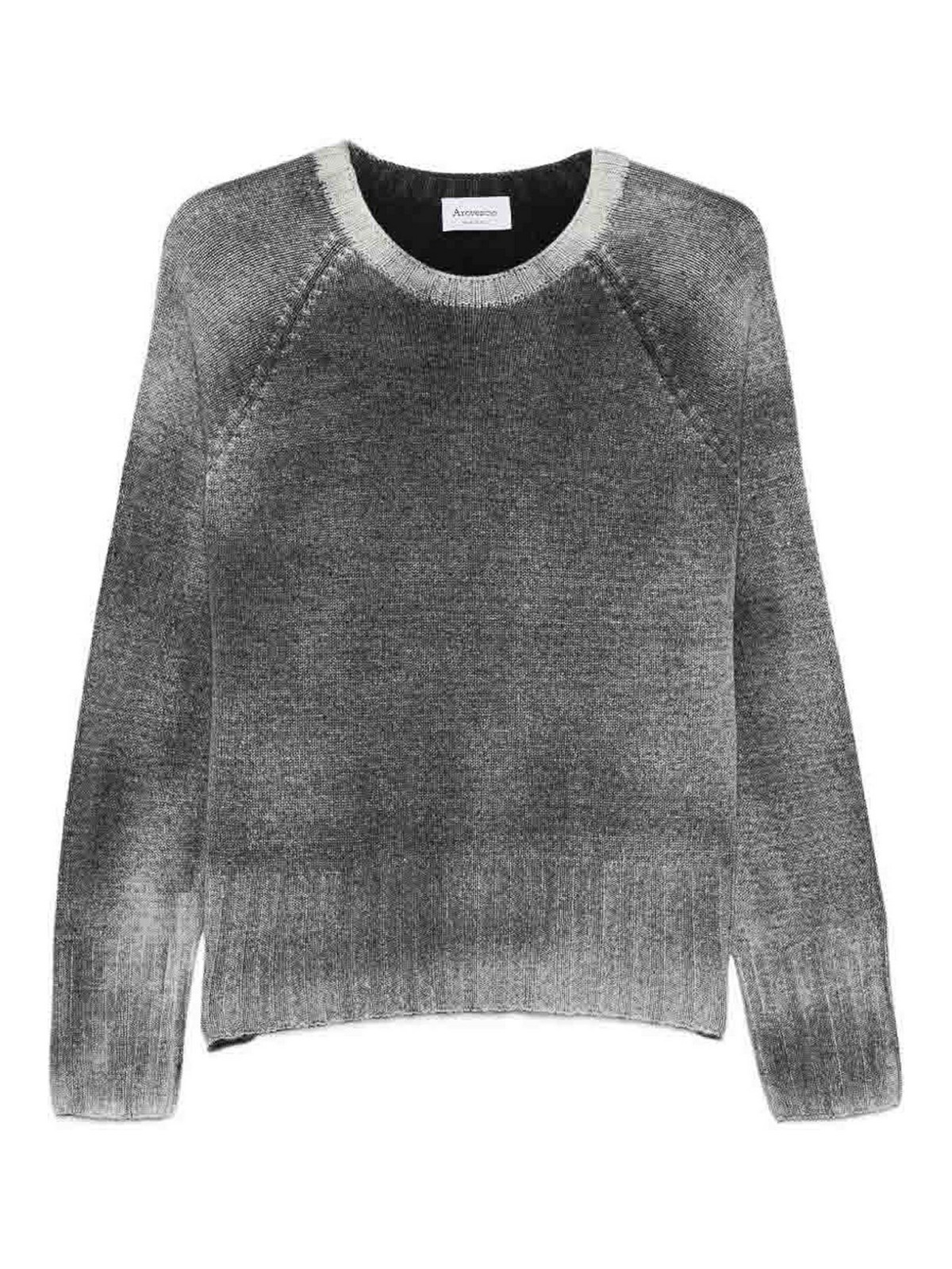 Arovescio Pull Col Rond - Gris