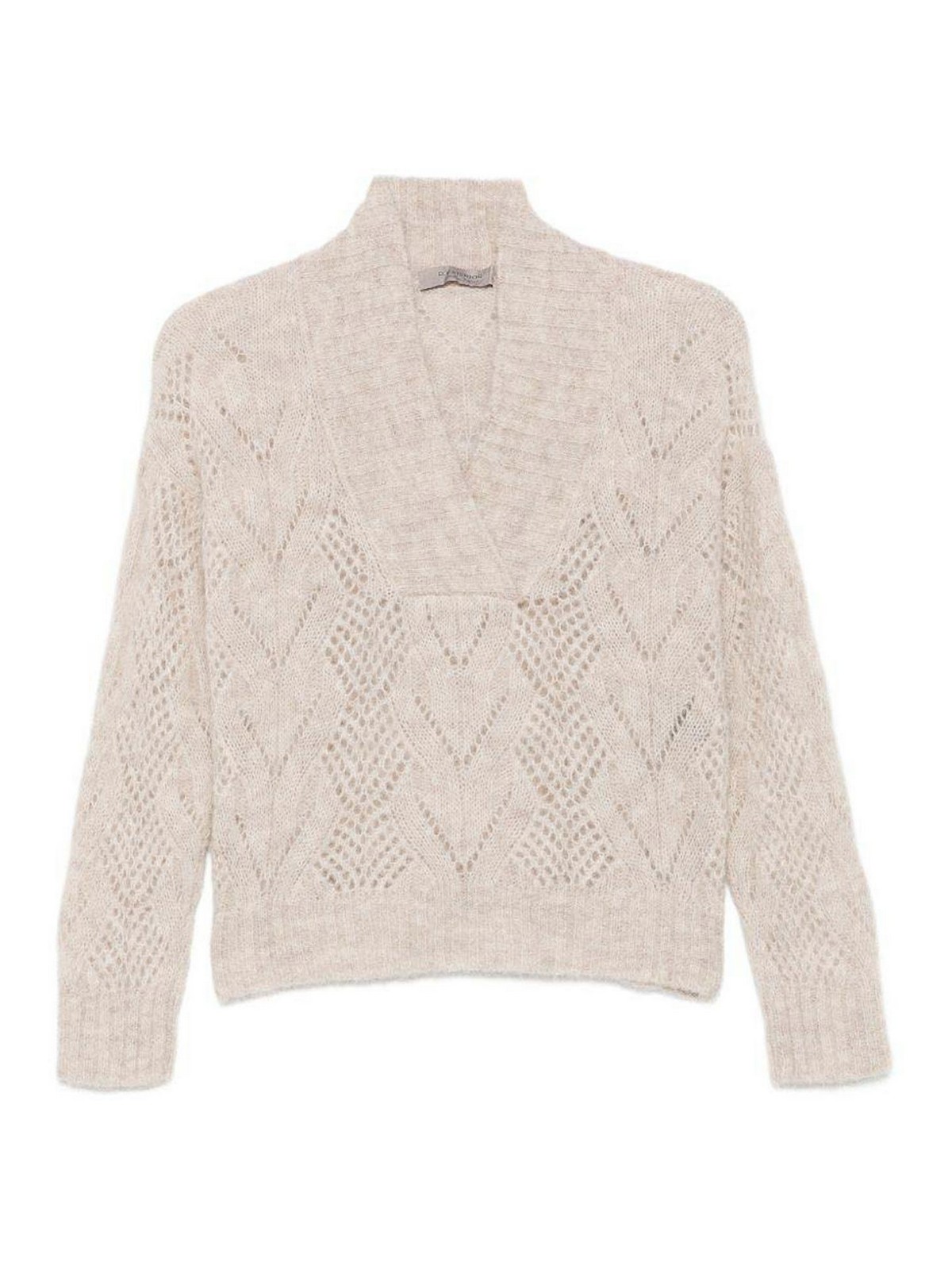 D. Exterior Pull Col Rond - Beige