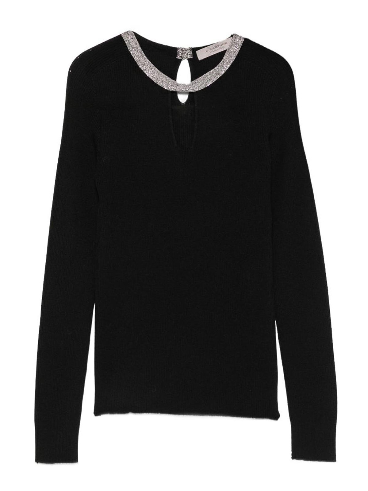 D. Exterior Pull Col Rond - Noir