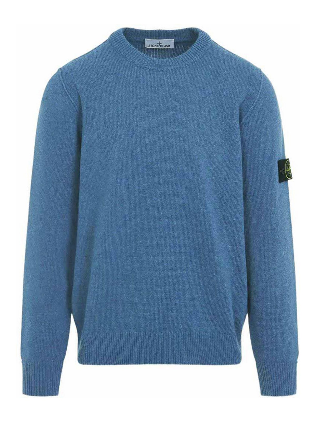 Stone Island Pull Col Rond - Bleu