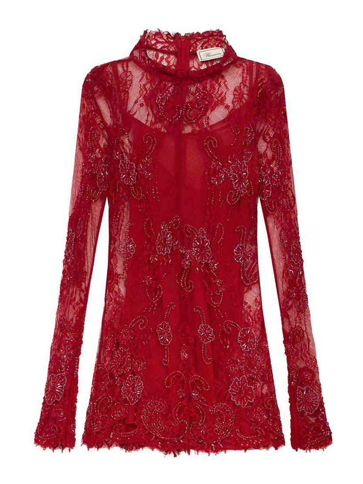 Blumarine Robe Courte - Rouge