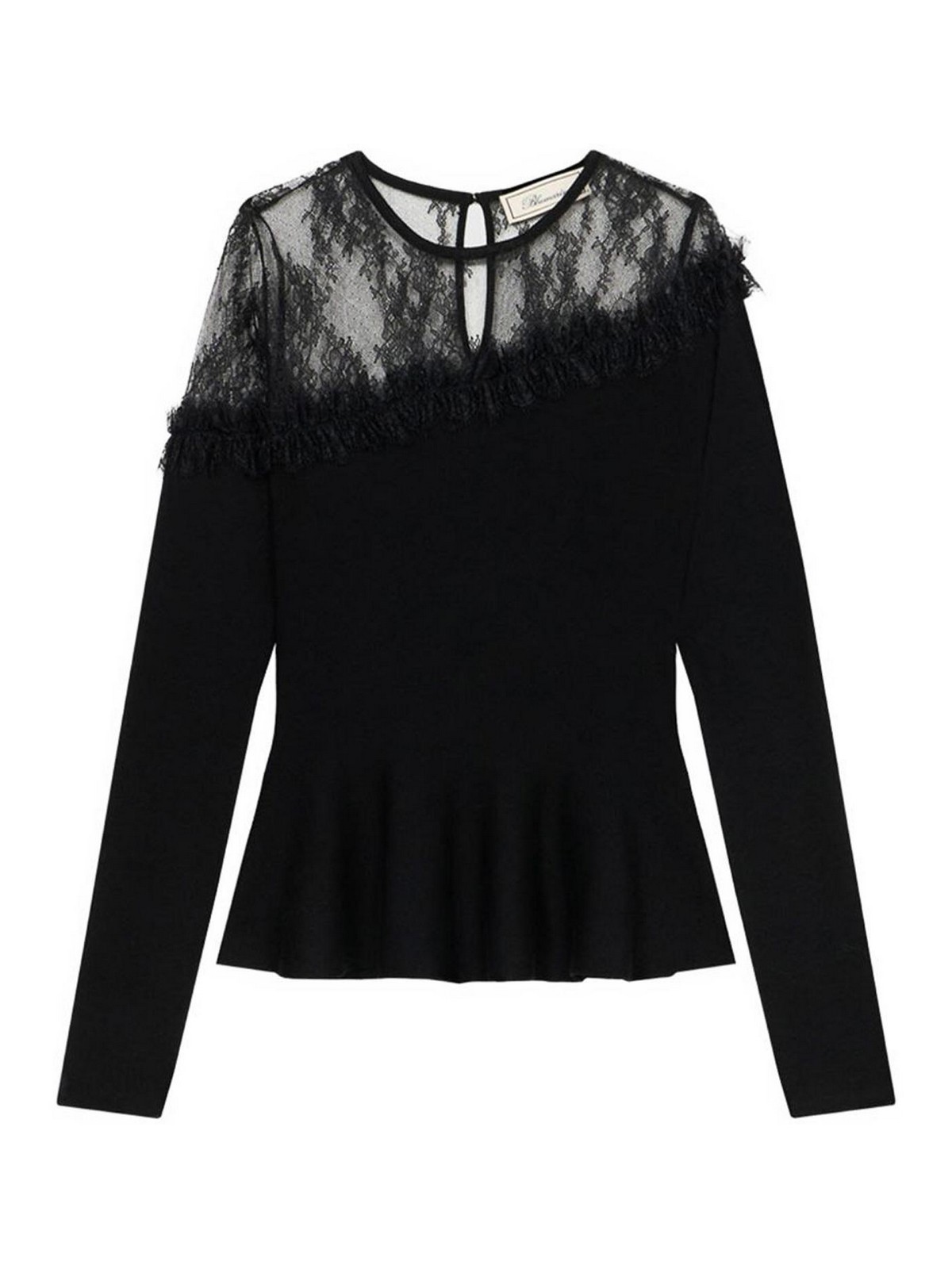Blumarine Pull Col Rond - Noir