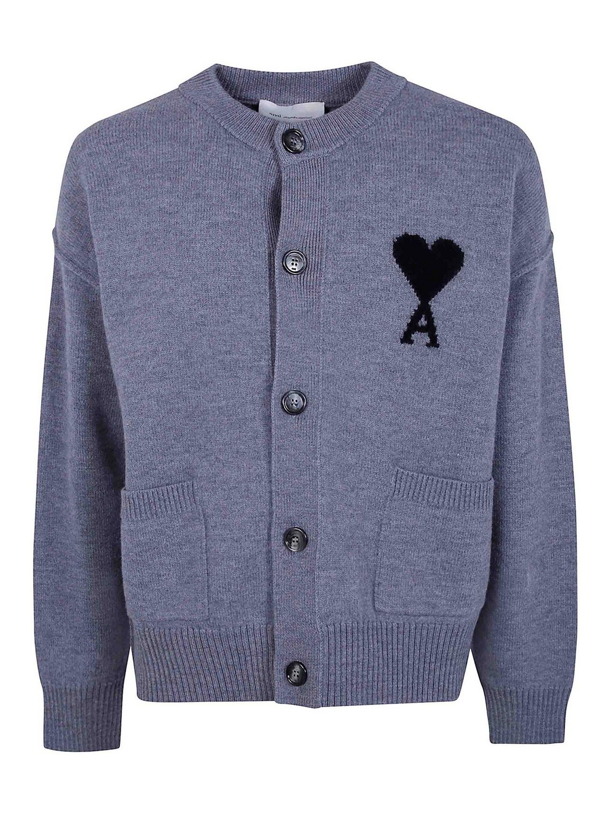 Ami Paris Cardigan - Gris