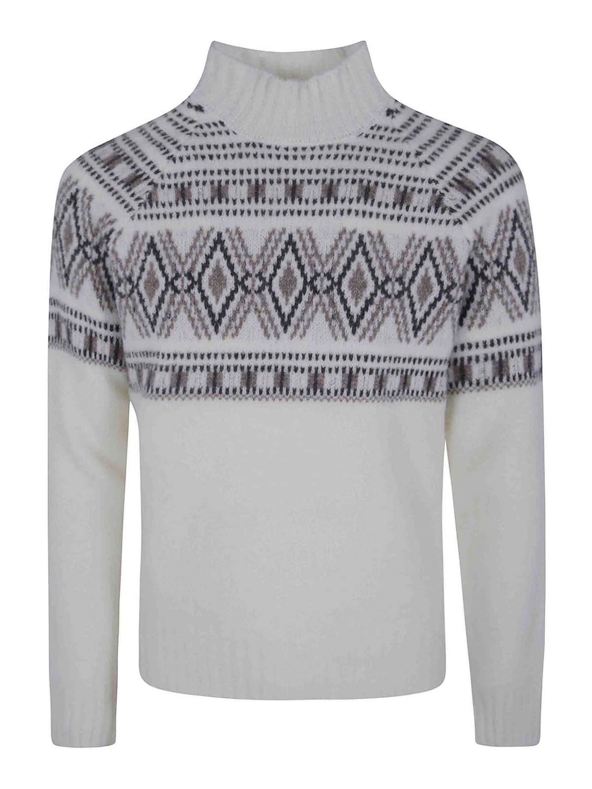 Barba Pull Col Rond - Blanc