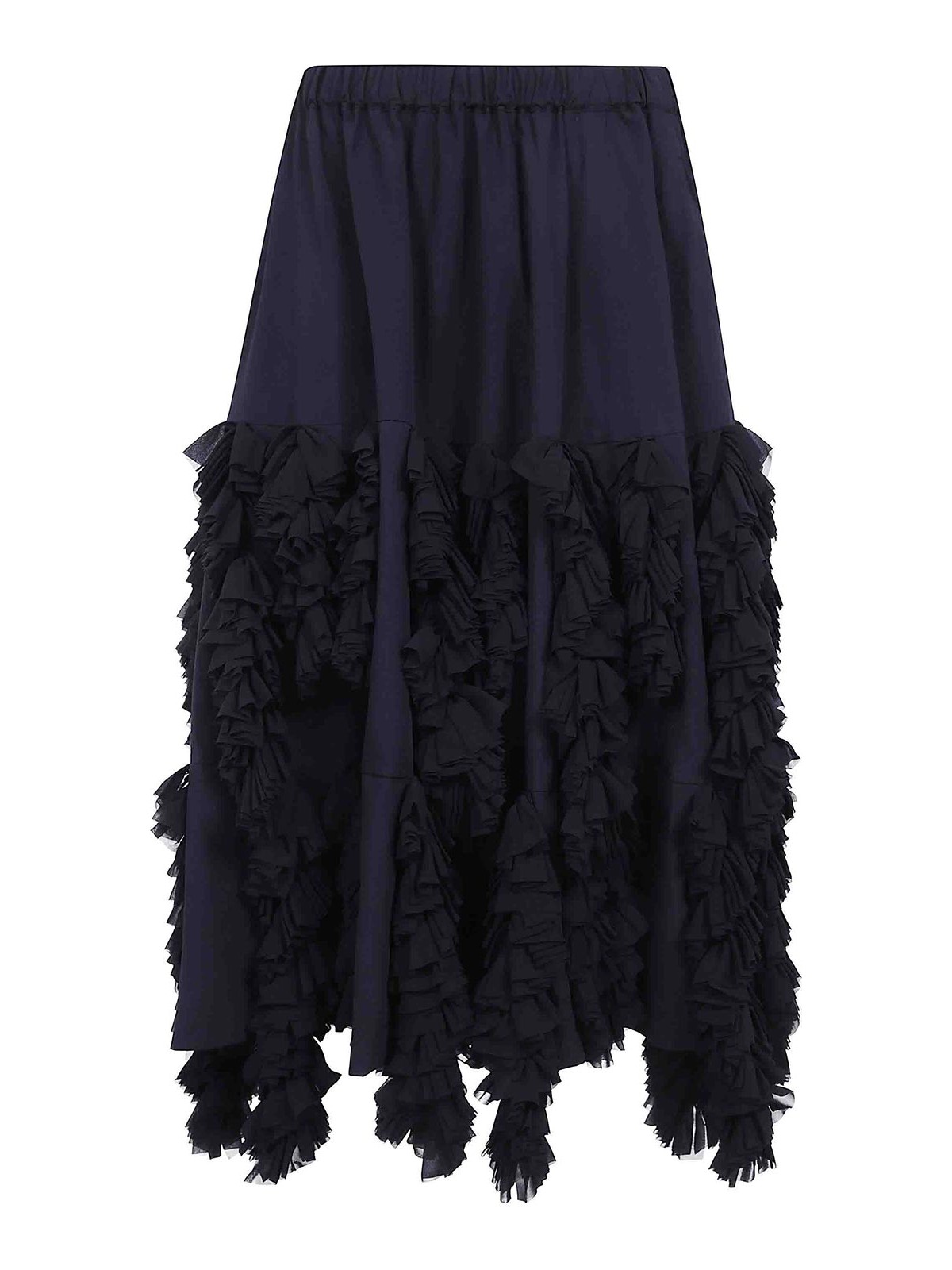 Comme Des Garcons Jupe Midi - Noir