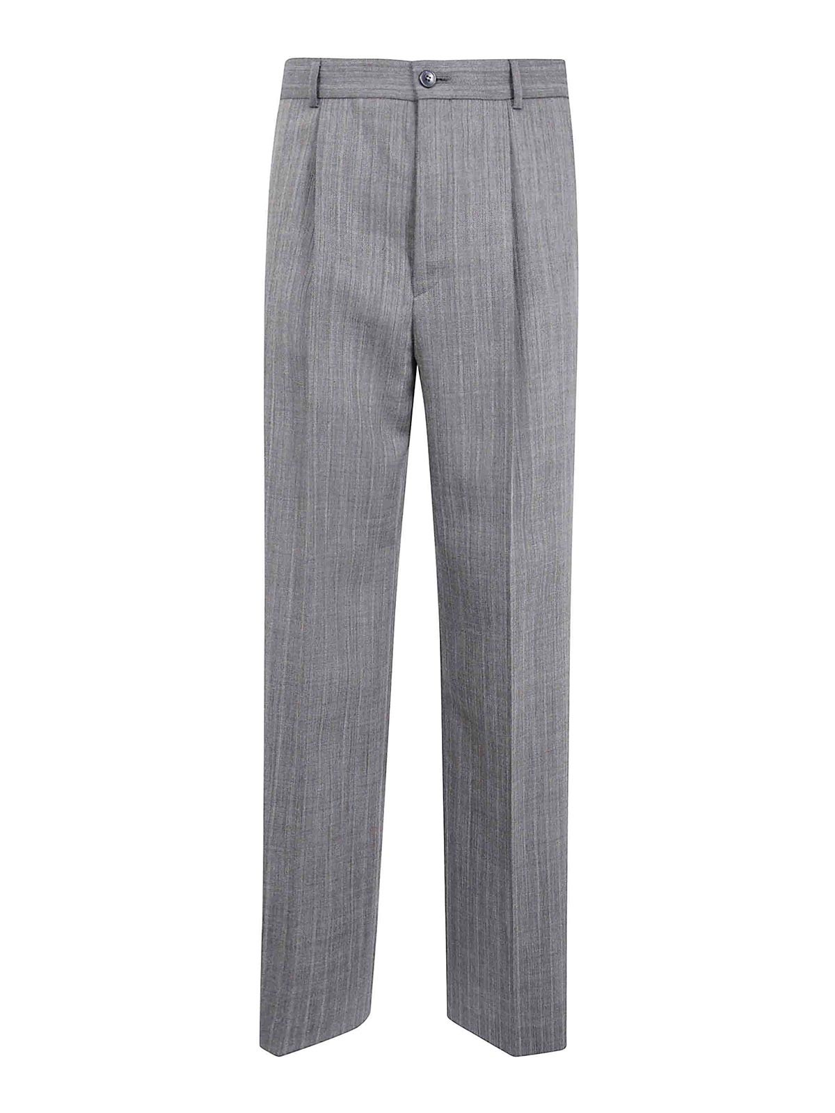 Dries Van Noten Pantalons Décontractés - Gris