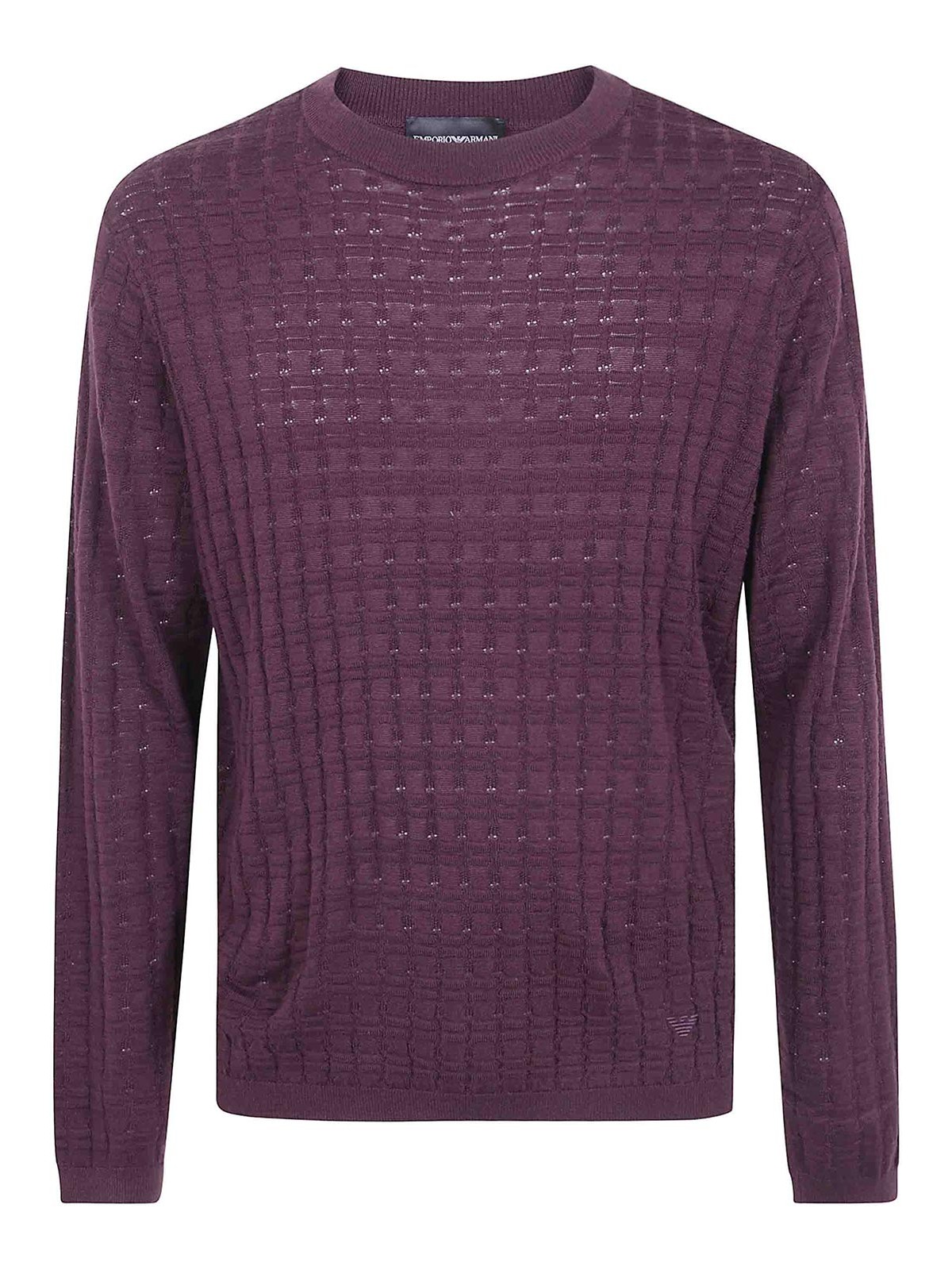 Emporio Armani Pull Col Rond - Marron