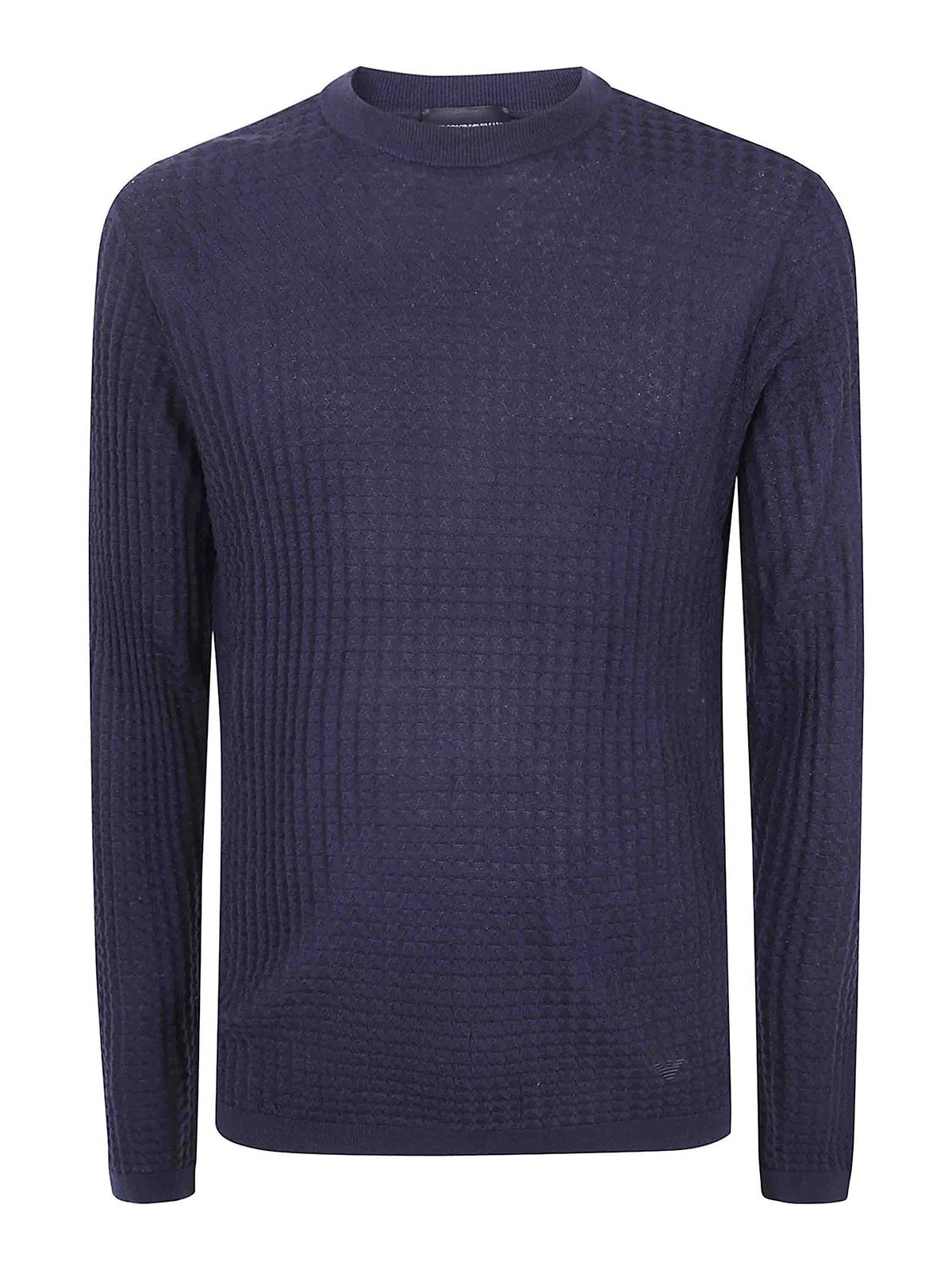 Emporio Armani Pull Col Rond - Bleu