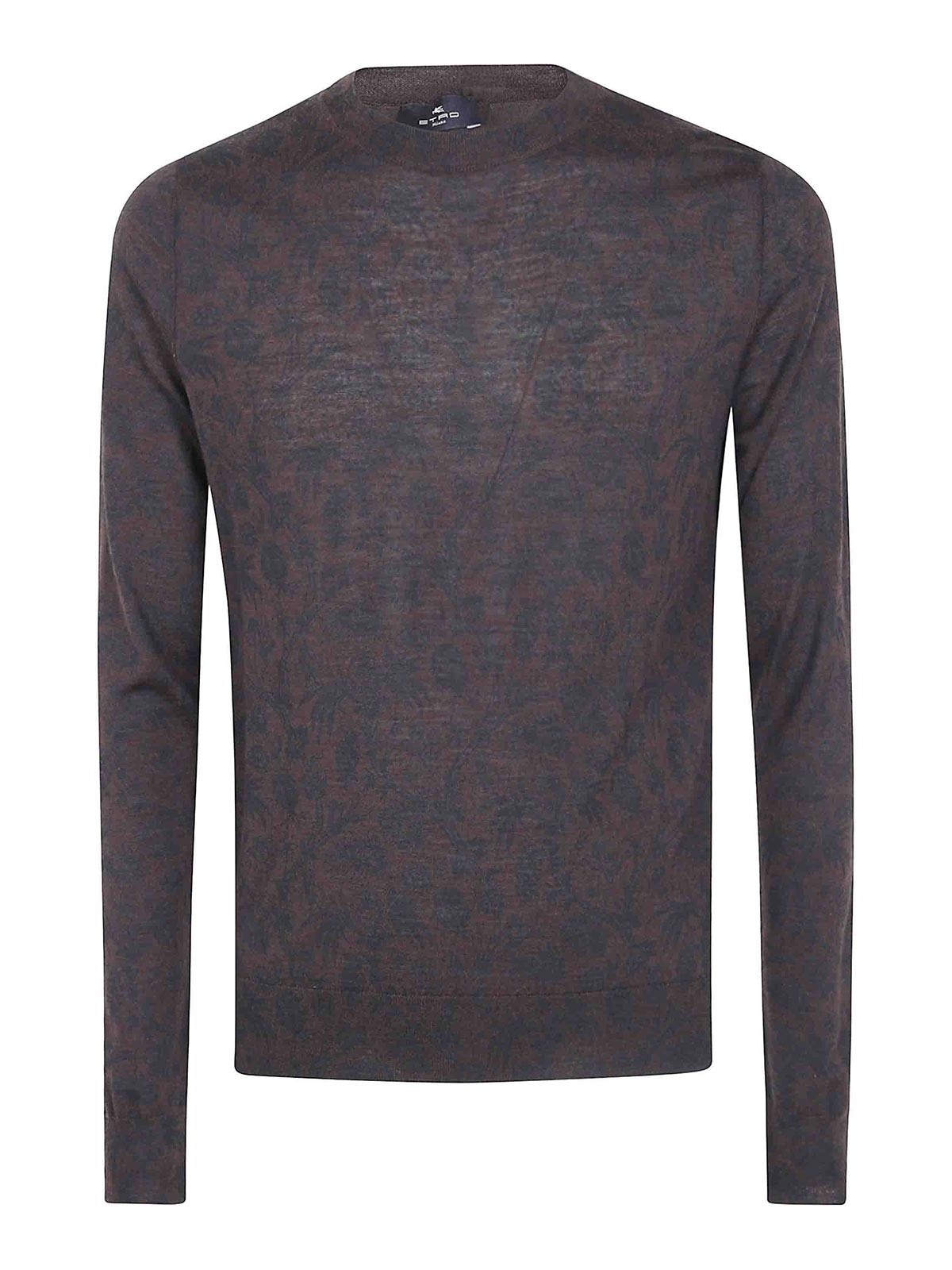 Etro Pull Col Rond - Marron