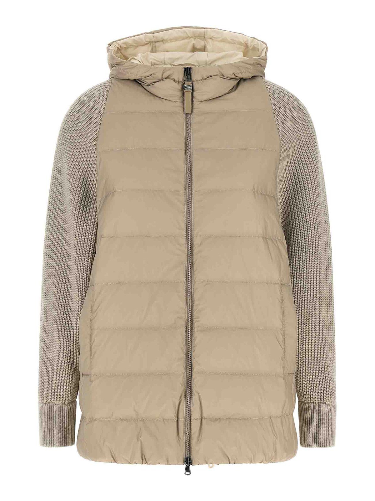 Brunello Cucinelli Shiny Zipper Pull - Beige