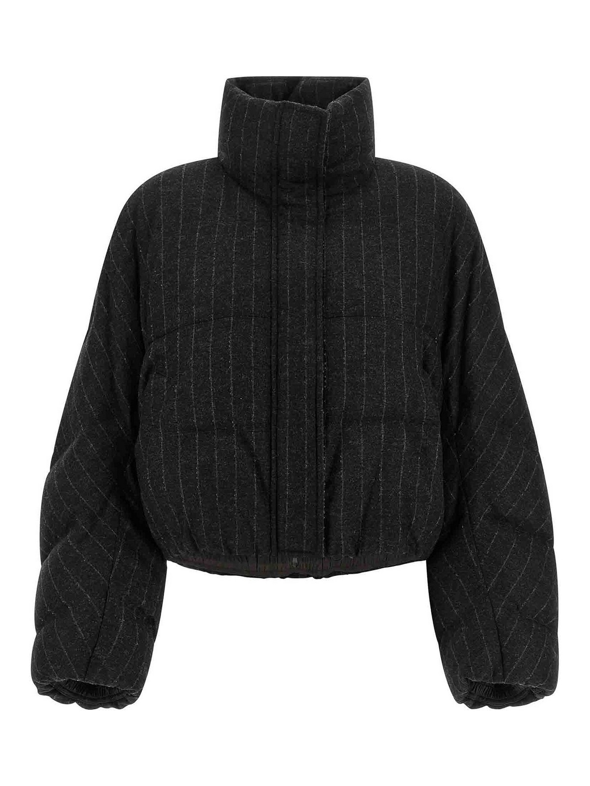 Brunello Cucinelli Blouson Rembourré - Gris