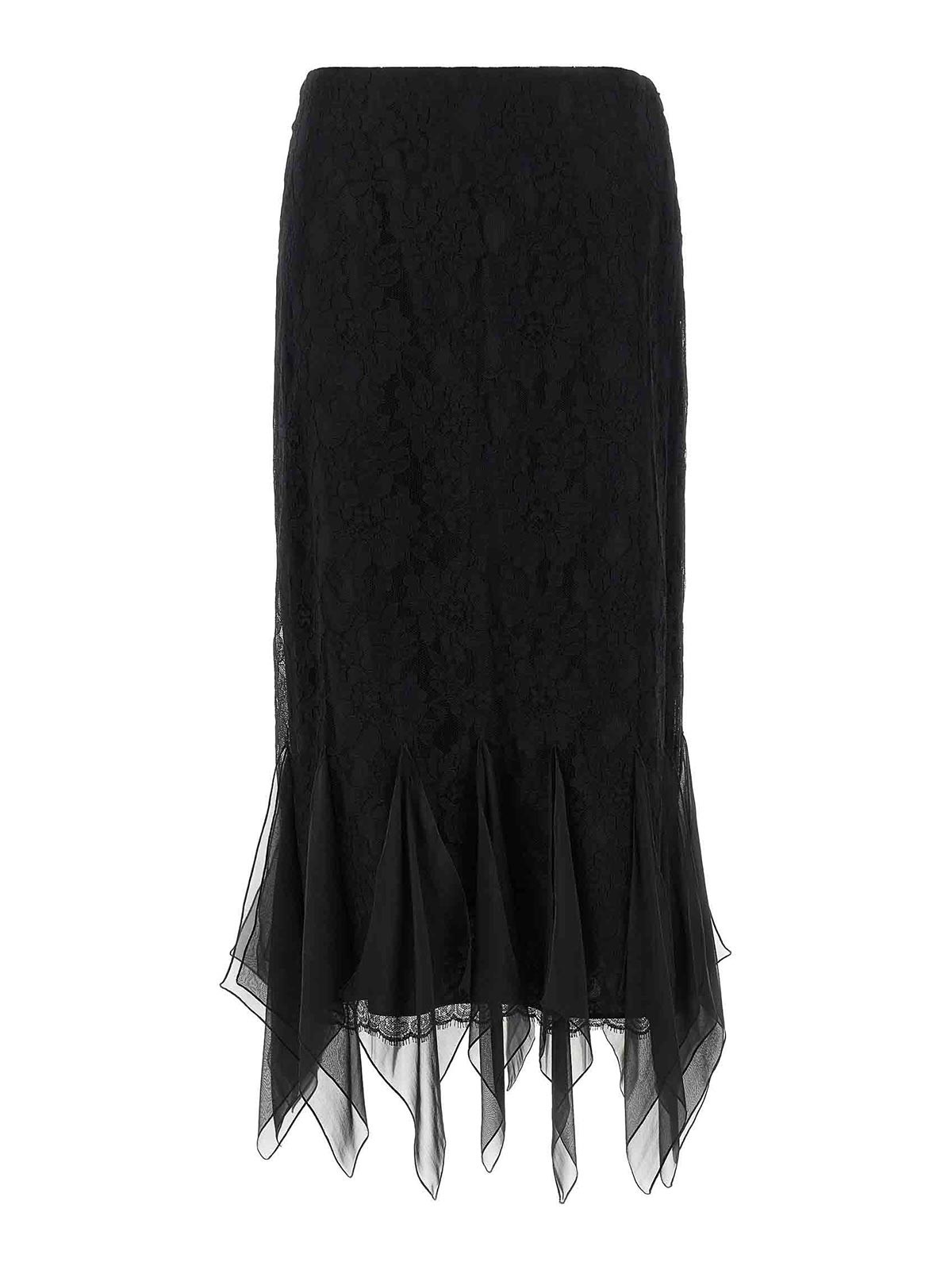 Valentino Garavani Jupe Midi - Noir