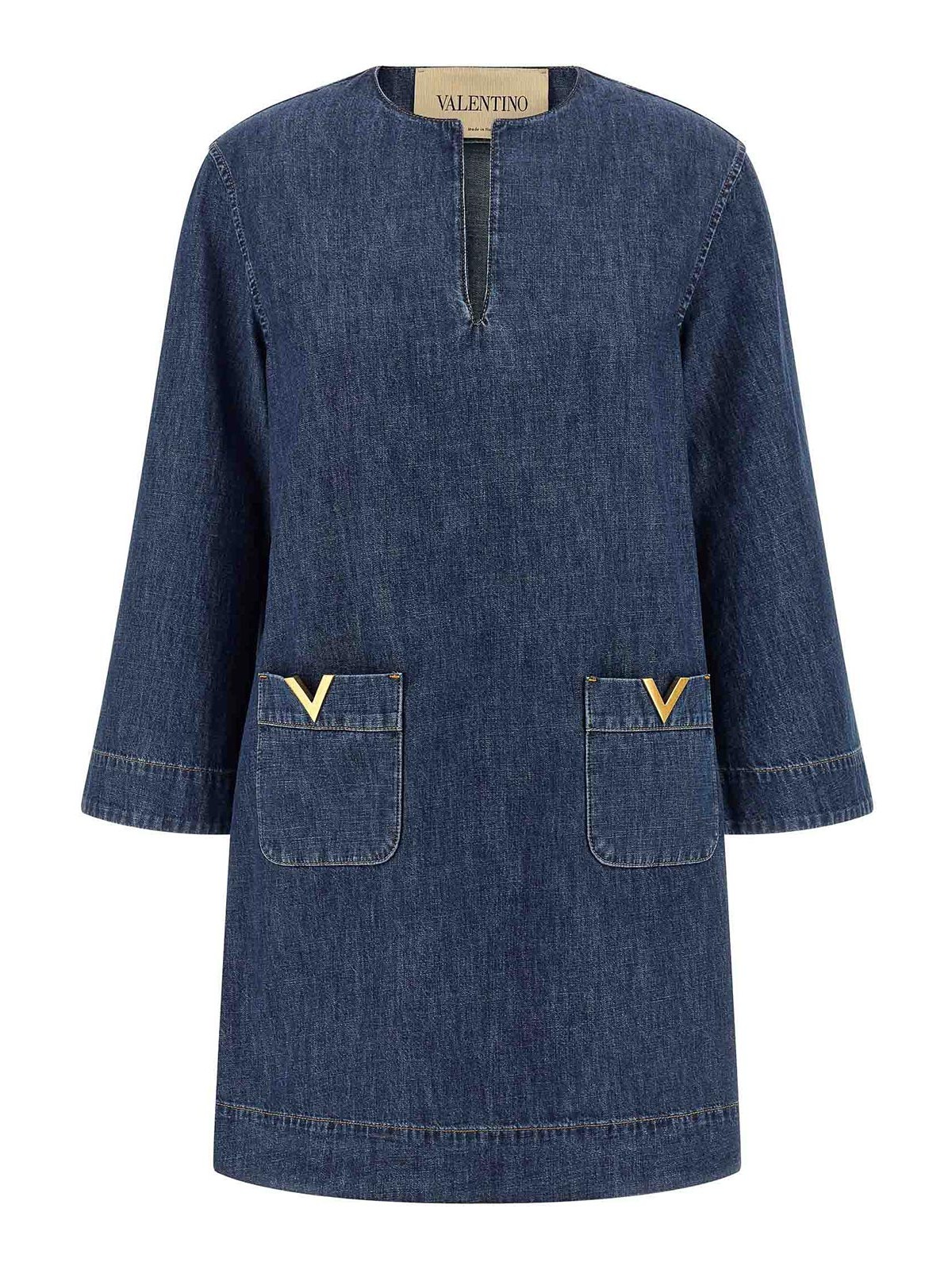 Valentino Garavani Robe Au Genou - Bleu