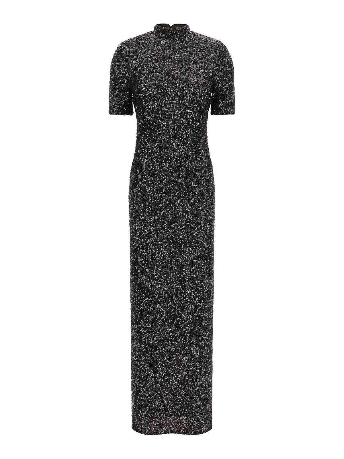 Rotate Birger Christensen Robe De Soirée - Sequins Maxi Slit